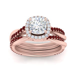 Load image into Gallery viewer, cushion-cut-halo-ruby-infinity-bridal-set-in-rose-gold-FD9212CUGRUDR-NL-RG-B2.jpg
