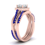 Load image into Gallery viewer, cushion-cut-halo-sapphire-infinity-bridal-set-in-rose-gold-FD9212CUGSABL-NL-RG-B2.jpg
