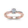 Load image into Gallery viewer, cushion-cut-infinity-twist-diamond-engagement-ring-in-rose-gold-FD8253CURHAND-NL-RG