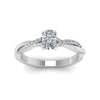 Load image into Gallery viewer, cushion-cut-infinity-twist-diamond-engagement-ring-in-white-gold-FD8253CURHAND-NL-WG
