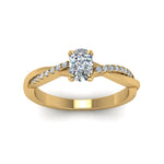 Load image into Gallery viewer, cushion-cut-infinity-twist-diamond-engagement-ring-in-yellow-gold-FD8253CURHAND-NL-YG
