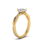 Load image into Gallery viewer, cushion-cut-infinity-twist-diamond-engagement-ring-in-yellow-gold-FD8253CURHAND-NL-YG
