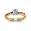 Load image into Gallery viewer, cushion-cut-infinity-twist-diamond-engagement-ring-with-blue-sapphire-in-14K-yellow-gold-FD8253CURGSABL-NL-YG