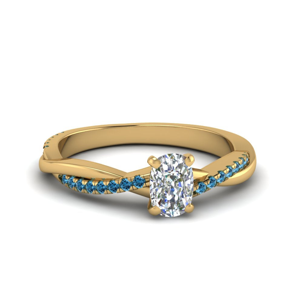 cushion-cut-infinity-twist-diamond-engagement-ring-with-ice-blue-topaz-in-14K-yellow-gold-FD8253CURGICBLTO-NL-YG