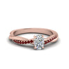 Load image into Gallery viewer, cushion-cut-infinity-twist-diamond-engagement-ring-with-ruby-in-14K-rose-gold-FD8253CURGRUDR-NL-RG