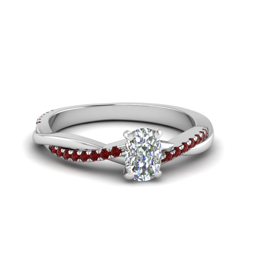 cushion-cut-infinity-twist-diamond-engagement-ring-with-ruby-in-14K-white-gold-FD8253CURGRUDR-NL-WG