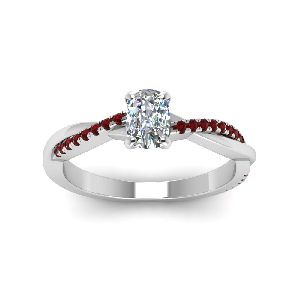 cushion-cut-infinity-twist-diamond-engagement-ring-with-ruby-in-14K-white-gold-FD8253CURGRUDR-NL-WG