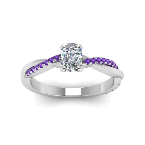 cushion-cut-infinity-twist-diamond-engagement-ring-with-violac-topaz-in-14K-white-gold-FD8253CURGVITO-NL-WG