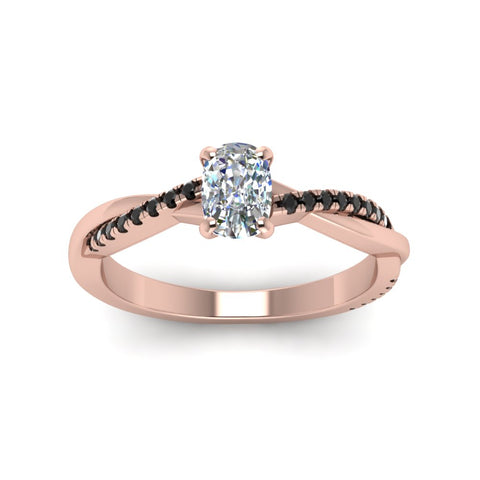 cushion-cut-infinity-twist-engagement-ring-with-black-diamond-in-14K-rose-gold-FD8253CURGBLACK-NL-RG