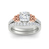 Load image into Gallery viewer, cushion-cut-lab-diamond-celtic-wedding-ring-set-in-white-gold-fdens2255cuangle5-nl-wg-ws1.jpg