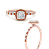 Load image into Gallery viewer, cushion-cut-orange-sapphire-halo-petite-engagement-ring-in-rose-gold-FD8523CURGSAORANGLE3-NL-RG