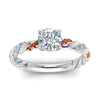 Load image into Gallery viewer, Cushion Cut Twisted Vine Engagement Ring