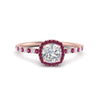 Load image into Gallery viewer, cushion-cut-pink-sapphire-halo-petite-engagement-ring-in-rose-gold-FD8523CURGSADRPIANGLE3-NL-RG