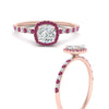 Load image into Gallery viewer, cushion-cut-pink-sapphire-halo-petite-engagement-ring-in-rose-gold-FD8523CURGSADRPIANGLE3-NL-RG
