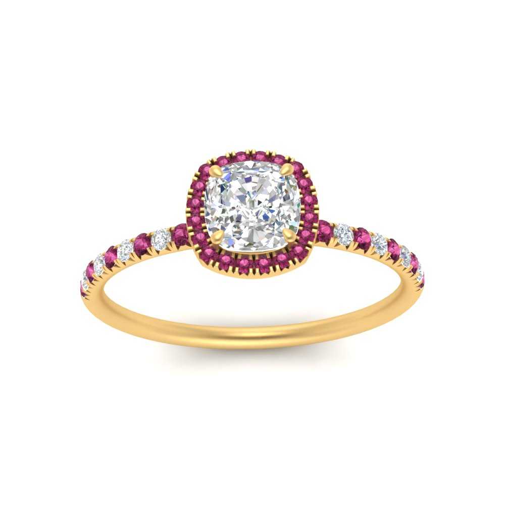 cushion-cut-pink-sapphire-halo-petite-engagement-ring-in-yellow-gold-FD8523CURGSADRPIANGLE3-NL-YG