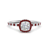Load image into Gallery viewer, cushion-cut-ruby-halo-petite-engagement-ring-in-white-gold-FD8523CURGRUDRANGLE3-NL-WG