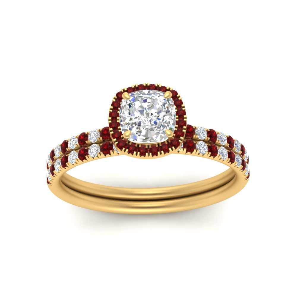 cushion-cut-ruby-halo-wedding-ring-set-in-yellow-gold-FD8523CUGRUDR-NL-YG
