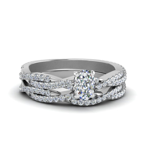 cushion-cut-simple-diamond-twisted-vine-bridal-ring-sets-in-950-Platinum-FD8233CU-NL-WG