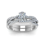 Load image into Gallery viewer, cushion-cut-simple-diamond-twisted-vine-bridal-ring-sets-in-950-Platinum-FD8233CU-NL-WG

