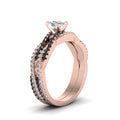 Thumbnail 21 - cushion-cut-simple-twisted-vine-bridal-ring-sets-with-black-diamond-in-14K-rose-gold-FD8233CUGBLACK-NL-RG