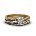 Thumbnail 82 - cushion-cut-simple-twisted-vine-bridal-ring-sets-with-black-diamond-in-14K-yellow-gold-FD8233CUGBLACK-NL-YG