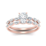 Load image into Gallery viewer, cushion-cut-single-prong-marquise-diamond-engagement-ring-and-band-in-FD9939CU-NL-RG

