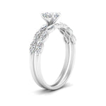 Load image into Gallery viewer, cushion-cut-single-prong-marquise-diamond-engagement-ring-and-band-in-FD9939CU-NL-WG
