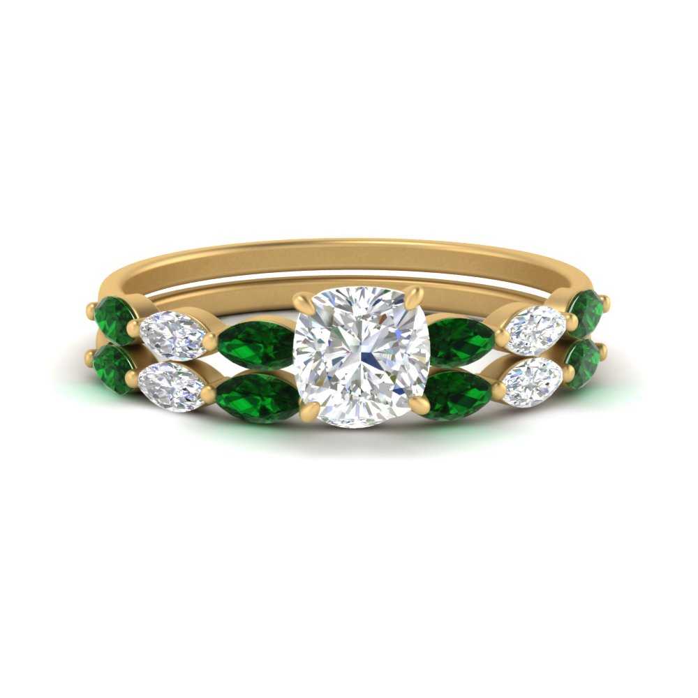 cushion-cut-single-prong-marquise-emerald-engagement-ring-and-band-in-FD9939CUGEMGR-NL-YG
