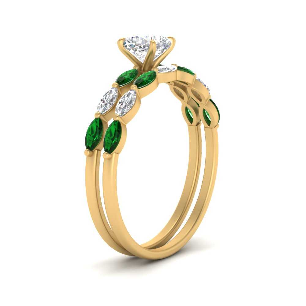 cushion-cut-single-prong-marquise-emerald-engagement-ring-and-band-in-FD9939CUGEMGR-NL-YG