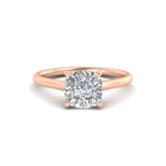 Load image into Gallery viewer, cushion-cut-single-stone-engagement-ring-in-rose-gold-FD11296CUR-NL-RG