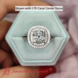 Double Halo Engagement Rings