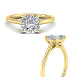 Load image into Gallery viewer, cushion-cut-stunning-solitaire-diamond-ring-in-yellow-gold-FD11296CURANGLE3-NL-YG