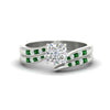 Load image into Gallery viewer, cushion-cut-swirl-channel-diamond-bridal-set-with-emerald-in-white-gold-FDENS4028CUGEMGR-NL-WG.jpg