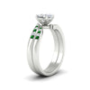 Load image into Gallery viewer, cushion-cut-swirl-channel-diamond-bridal-set-with-emerald-in-white-gold-FDENS4028CUGEMGR-NL-WG.jpg
