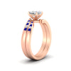 Load image into Gallery viewer, cushion-cut-swirl-channel-diamond-bridal-set-with-sapphire-in-rose-gold-FDENS4028CUGSABL-NL-RG.jpg