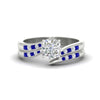 Load image into Gallery viewer, cushion-cut-swirl-channel-diamond-bridal-set-with-sapphire-in-white-gold-FDENS4028CUGSABL-NL-WG.jpg