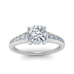 Load image into Gallery viewer, cushion-cut-swirl-engraved-channel-accent-diamond-engagement-ring-in-FD122866CUR-NL-WG
