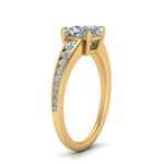 Load image into Gallery viewer, cushion-cut-swirl-engraved-channel-accent-diamond-engagement-ring-in-FD122866CUR-NL-YG
