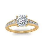 Load image into Gallery viewer, cushion-cut-swirl-engraved-channel-accent-diamond-engagement-ring-in-FD122866CUR-NL-YG

