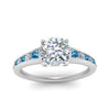 Load image into Gallery viewer, cushion-cut-swirl-engraved-channel-accent-diamond-engagement-ring-with-blue-topaz-in-FD122866CURGICBLTO-NL-WG