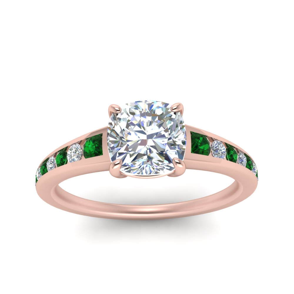 cushion-cut-swirl-engraved-channel-accent-diamond-engagement-ring-with-emerald-in-FD122866CURGEMGR-NL-RG