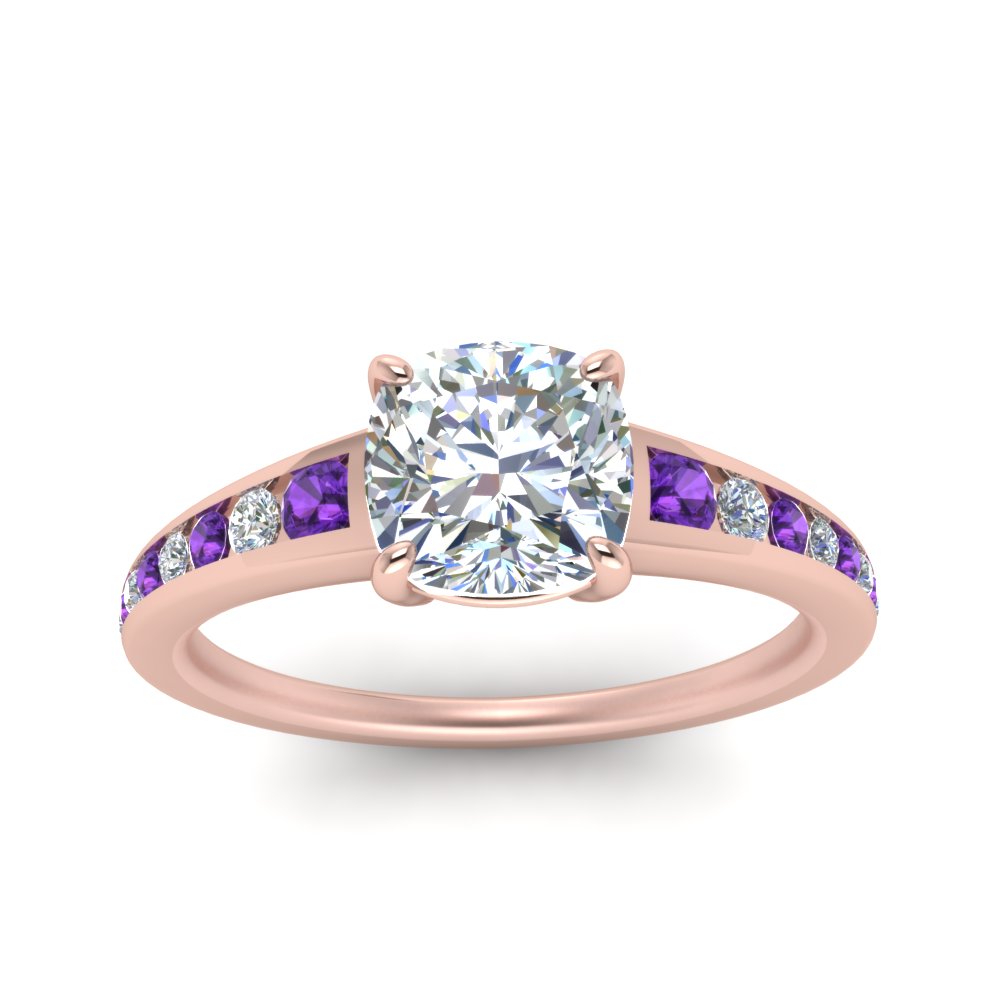 cushion-cut-swirl-engraved-channel-accent-diamond-engagement-ring-with-purple-topaz-in-FD122866CURGVITO-NL-RG