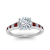 Load image into Gallery viewer, cushion-cut-swirl-engraved-channel-accent-diamond-engagement-ring-with-ruby-in-FD122866CURGRUDR-NL-WG