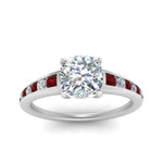 Load image into Gallery viewer, cushion-cut-swirl-engraved-channel-accent-diamond-engagement-ring-with-ruby-in-FD122866CURGRUDR-NL-WG
