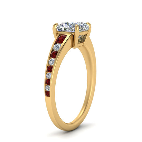 cushion-cut-swirl-engraved-channel-accent-diamond-engagement-ring-with-ruby-in-FD122866CURGRUDR-NL-YG