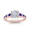 Load image into Gallery viewer, cushion-cut-swirl-engraved-channel-accent-diamond-engagement-ring-with-sapphire-in-FD122866CURGSABL-NL-RG