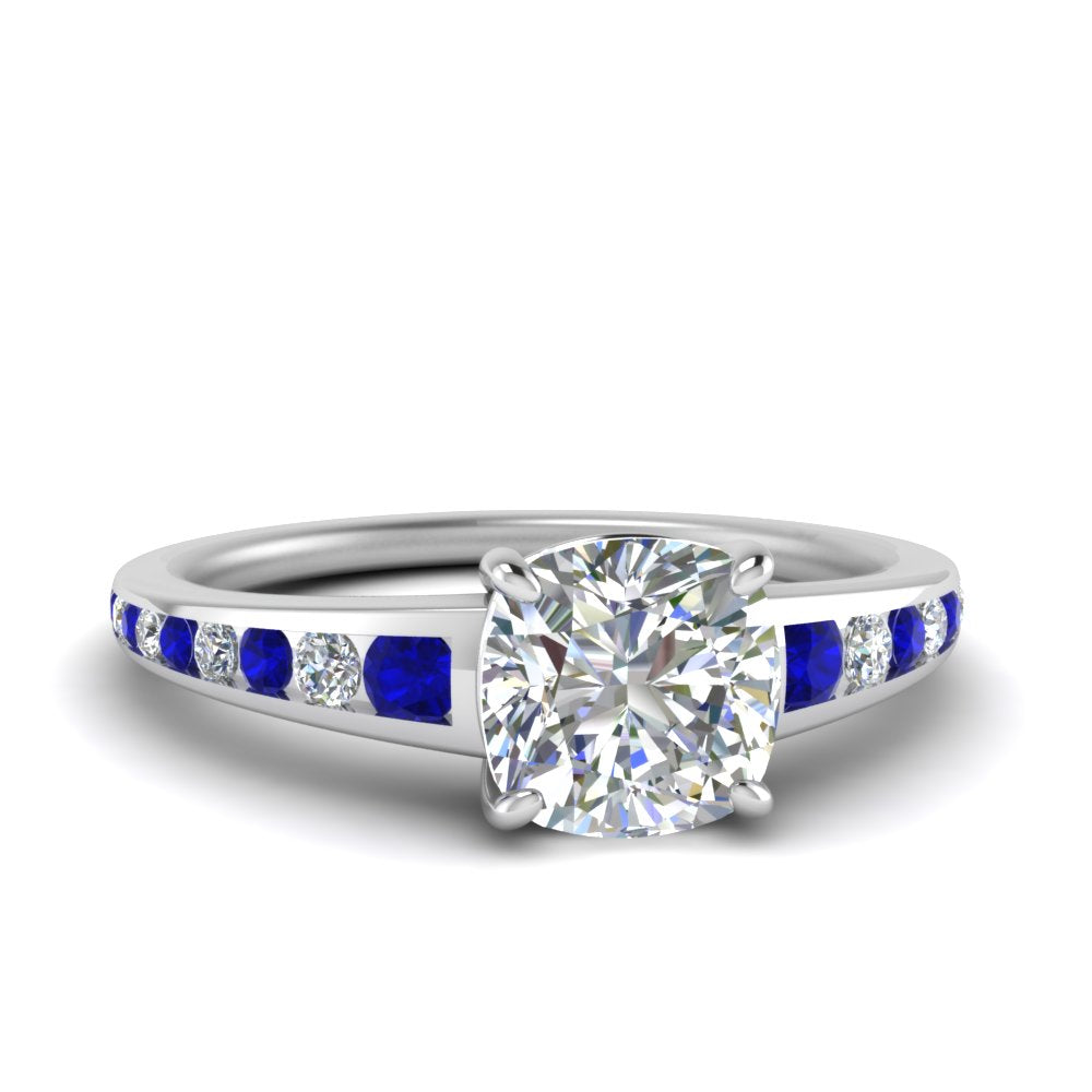 cushion-cut-swirl-engraved-channel-accent-diamond-engagement-ring-with-sapphire-in-FD122866CURGSABL-NL-WG