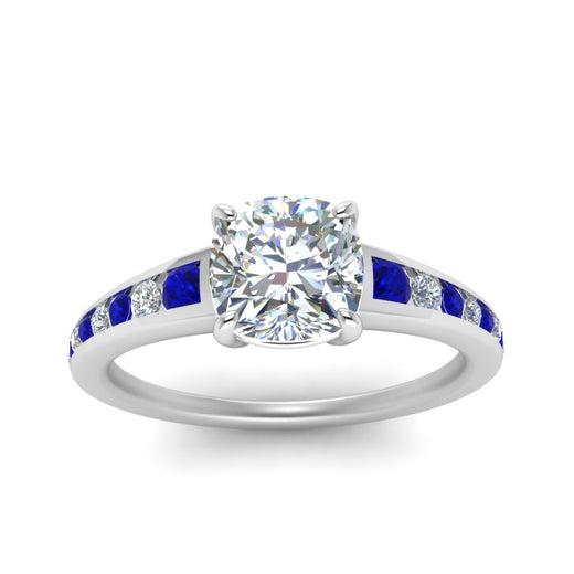 cushion-cut-swirl-engraved-channel-accent-diamond-engagement-ring-with-sapphire-in-FD122866CURGSABL-NL-WG