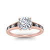 Load image into Gallery viewer, cushion-cut-swirl-engraved-channel-accent-engagement-ring-with-black-diamond-in-FD122866CURGBLACK-NL-RG