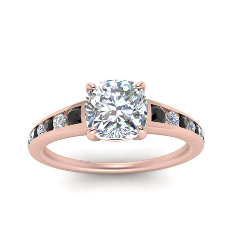 cushion-cut-swirl-engraved-channel-accent-engagement-ring-with-black-diamond-in-FD122866CURGBLACK-NL-RG
